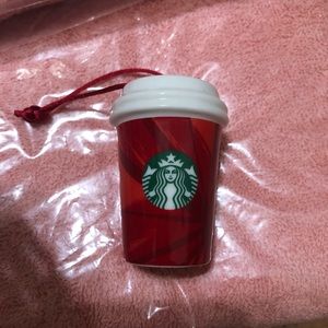 Starbucks Christmas ornament 2014 red cup